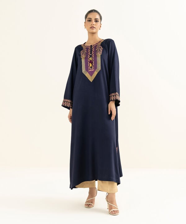 Embroidered Linen Viscose Shirt