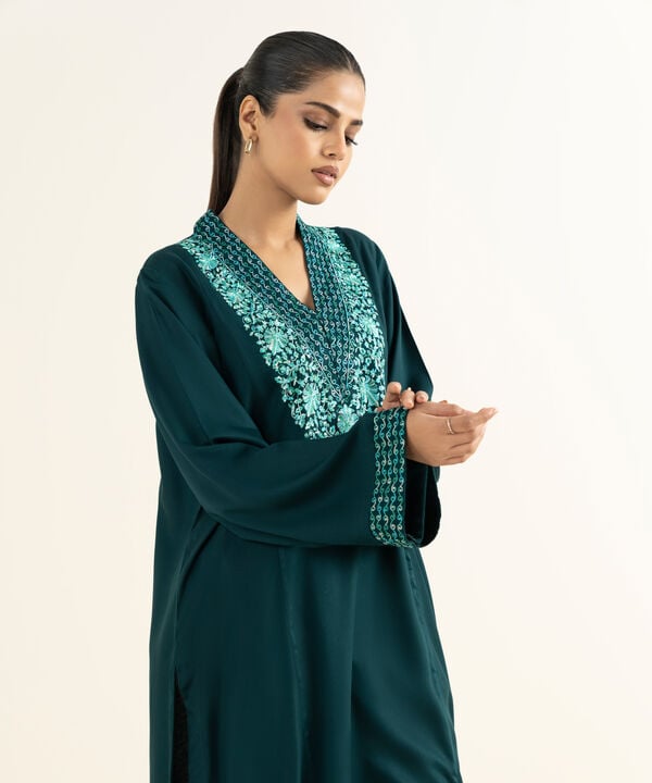 Embroidered Linen Viscose Shirt