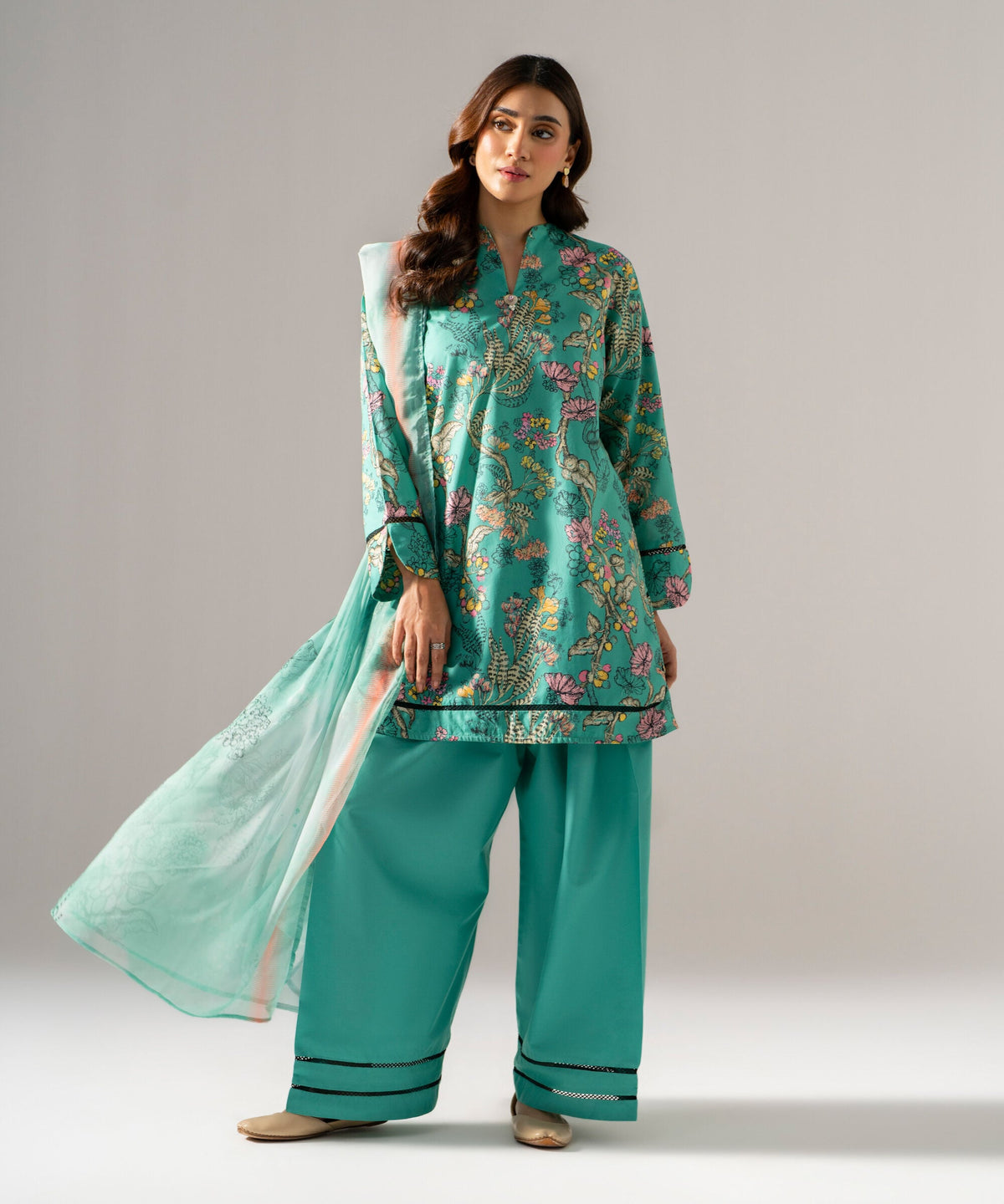 Printed Chiffon Dupatta PRW26C1011DB