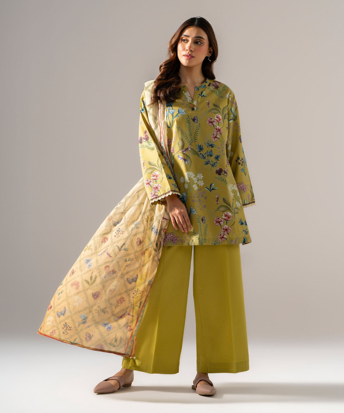 Printed Chiffon Dupatta PRW26C1014DB