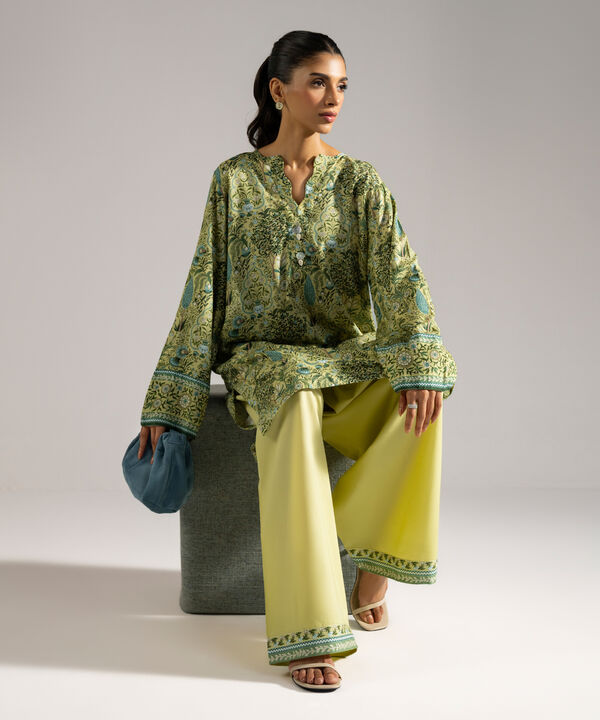 Printed Arabic Lawn Shirt