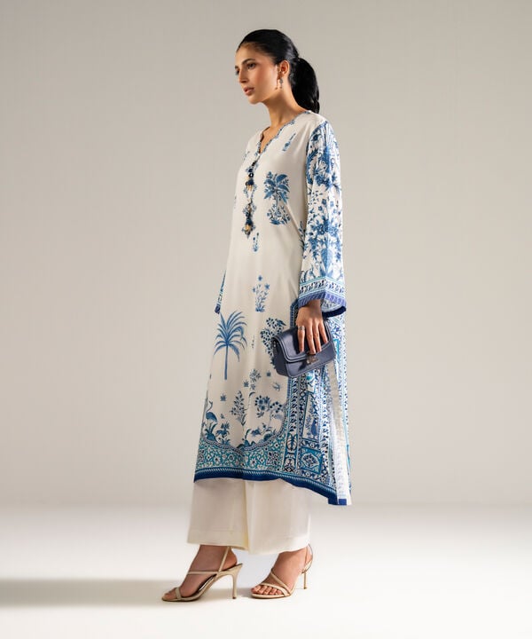 Printed Arabic Lawn Shirt