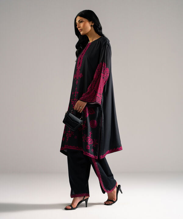 Embroidered Arabic Lawn Shirt