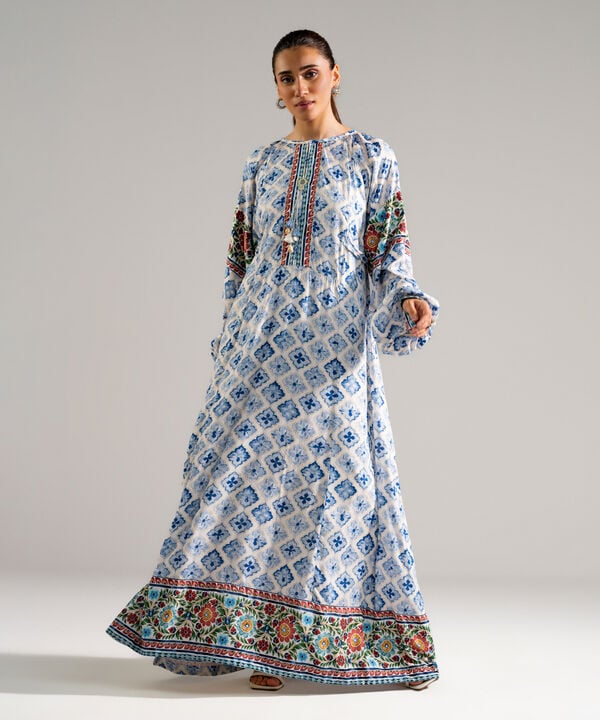 Printed Arabic Lawn Dress