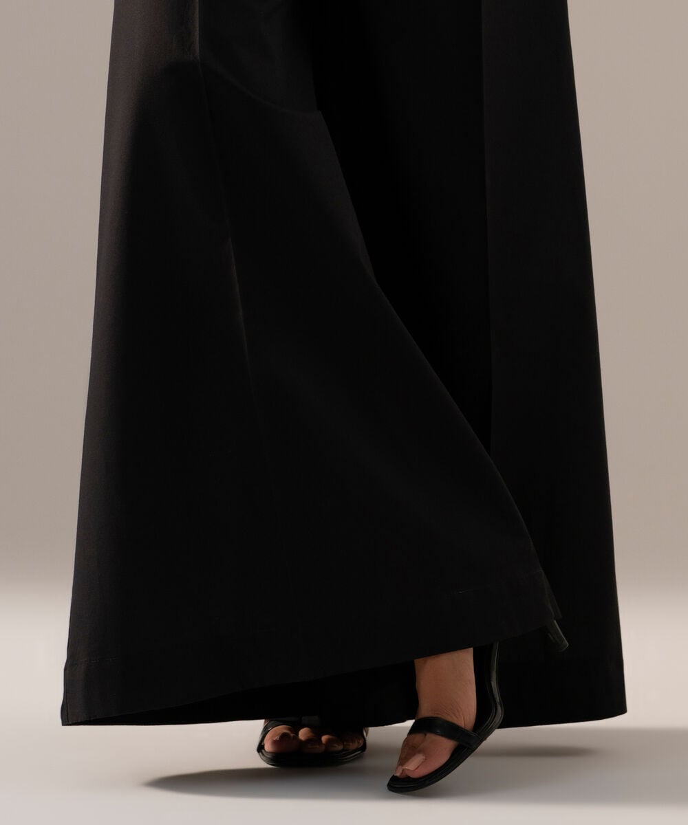 Solid Cambric Flared Pants PRW26CMV105T