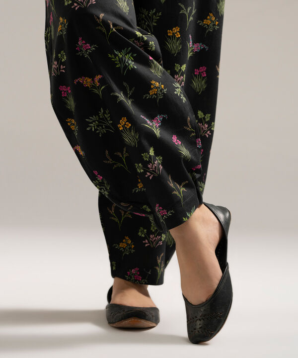 Printed Cambric Balloon Pants