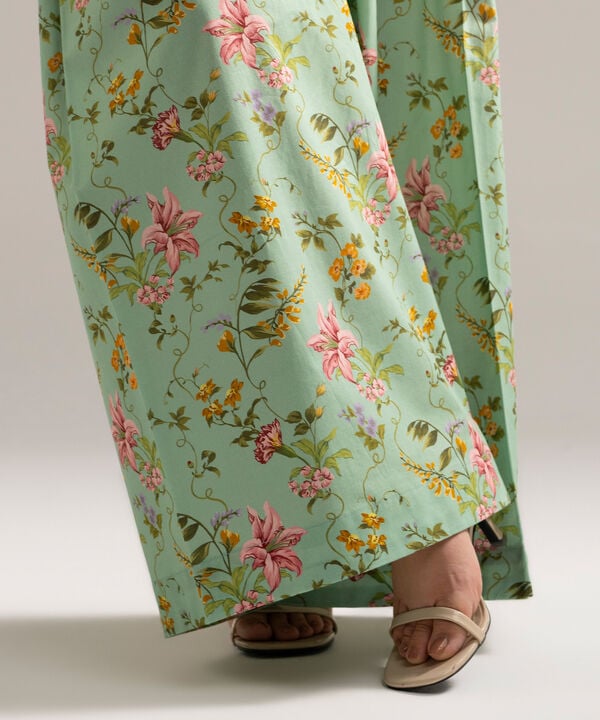 Printed Cambric Balloon Pants