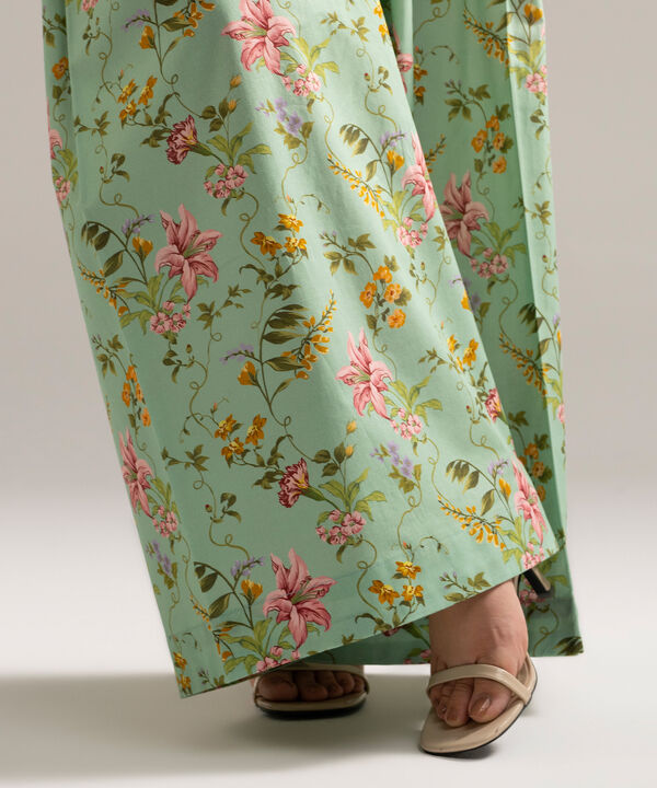 Printed Cambric Balloon Pants