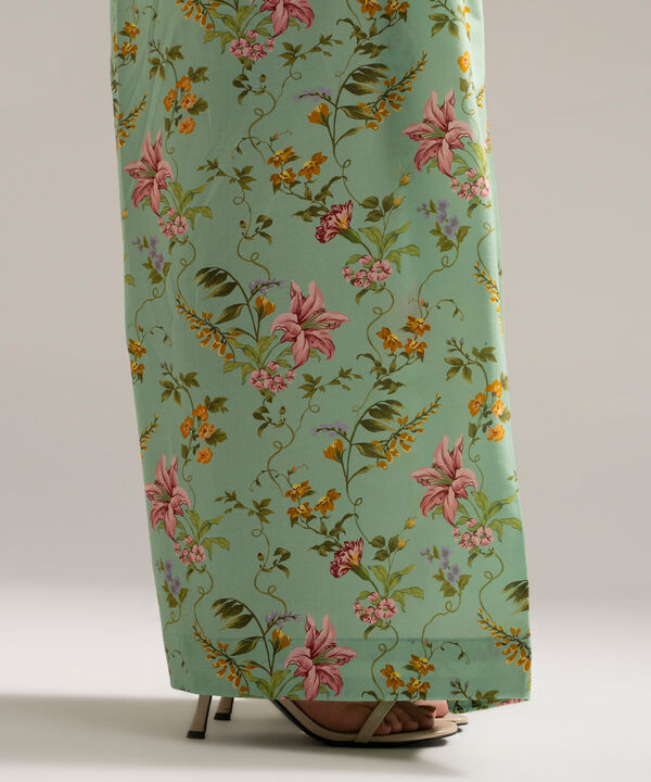 Printed Cambric Balloon Pants