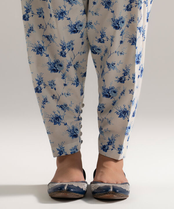 Printed Cotton Viscose Skinny Shalwar