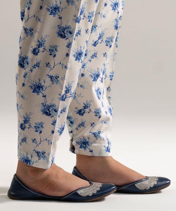 Printed Cotton Viscose Skinny Shalwar
