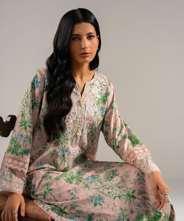 Embroidered Cotton Viscose Shirt