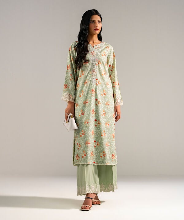 Embroidered Cotton Viscose Shirt