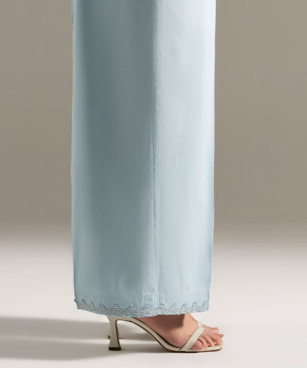 Solid Cotton Viscose Culottes