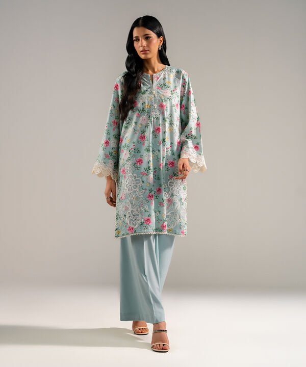 Embroidered Cotton Viscose Shirt