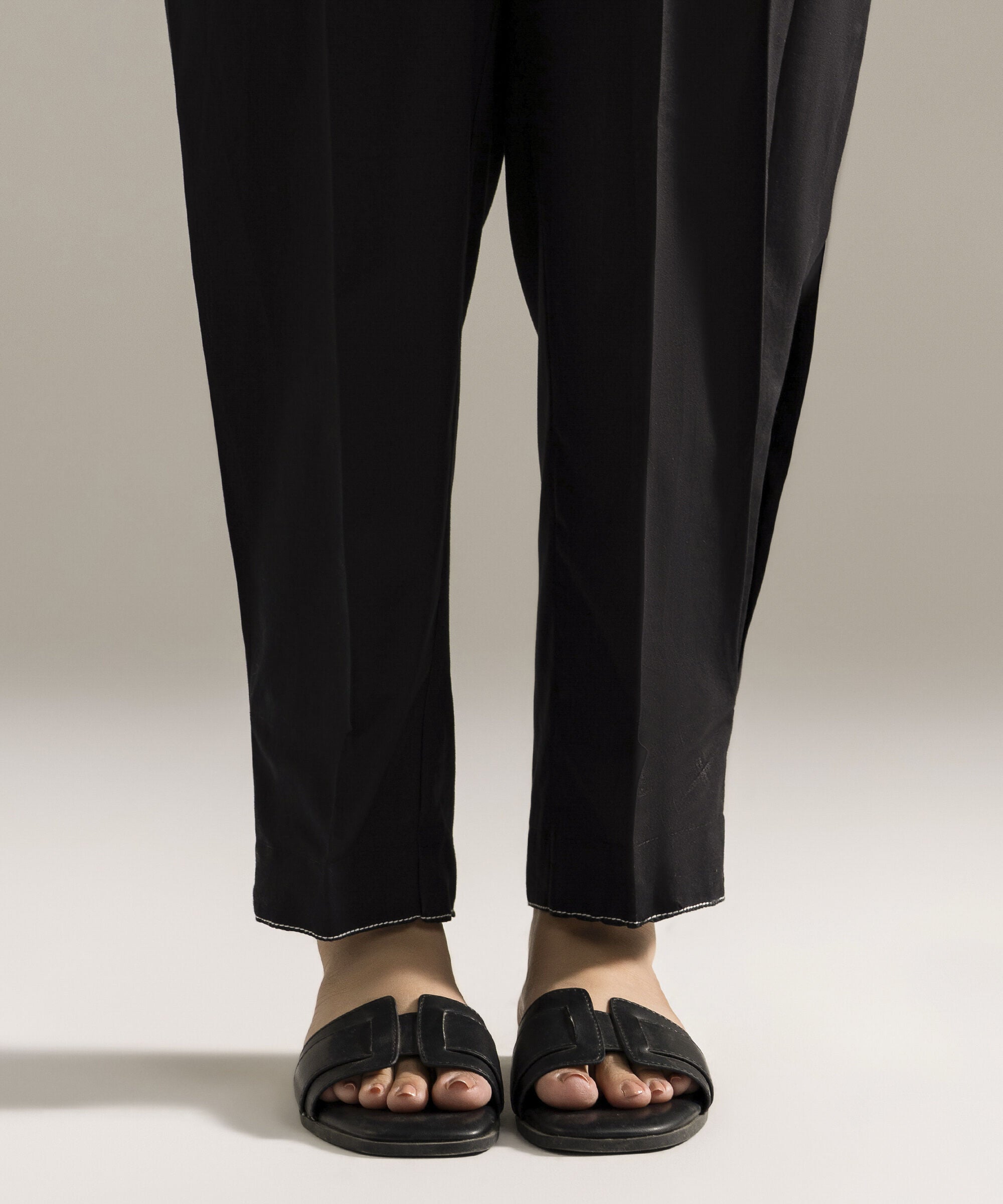 Solid Cambric Straight Pants PRW26CMV949T
