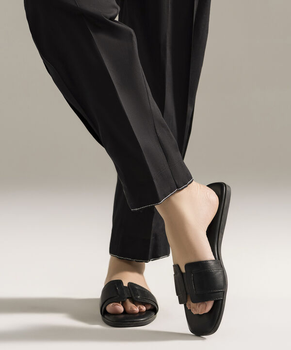 Solid Cambric Straight Pants