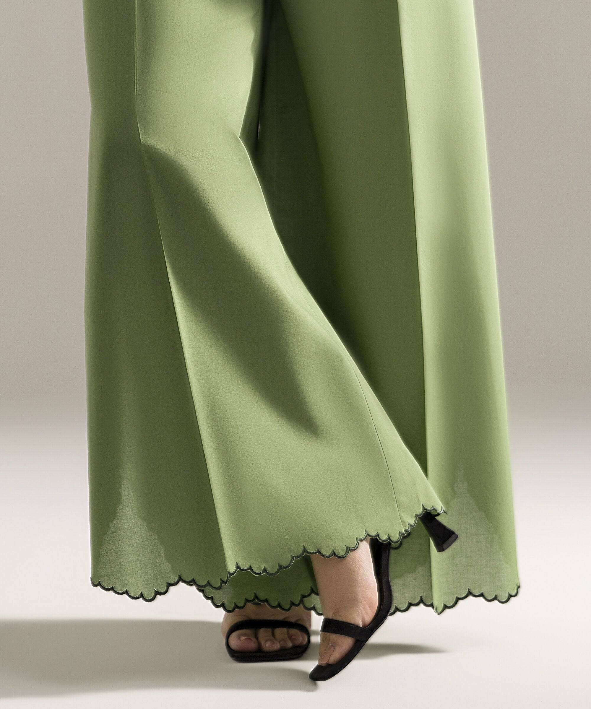 Embroidered Cambric Flared Pants PRW26CMV950T