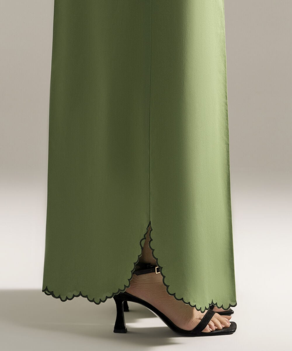 Embroidered Cambric Flared Pants PRW26CMV950T