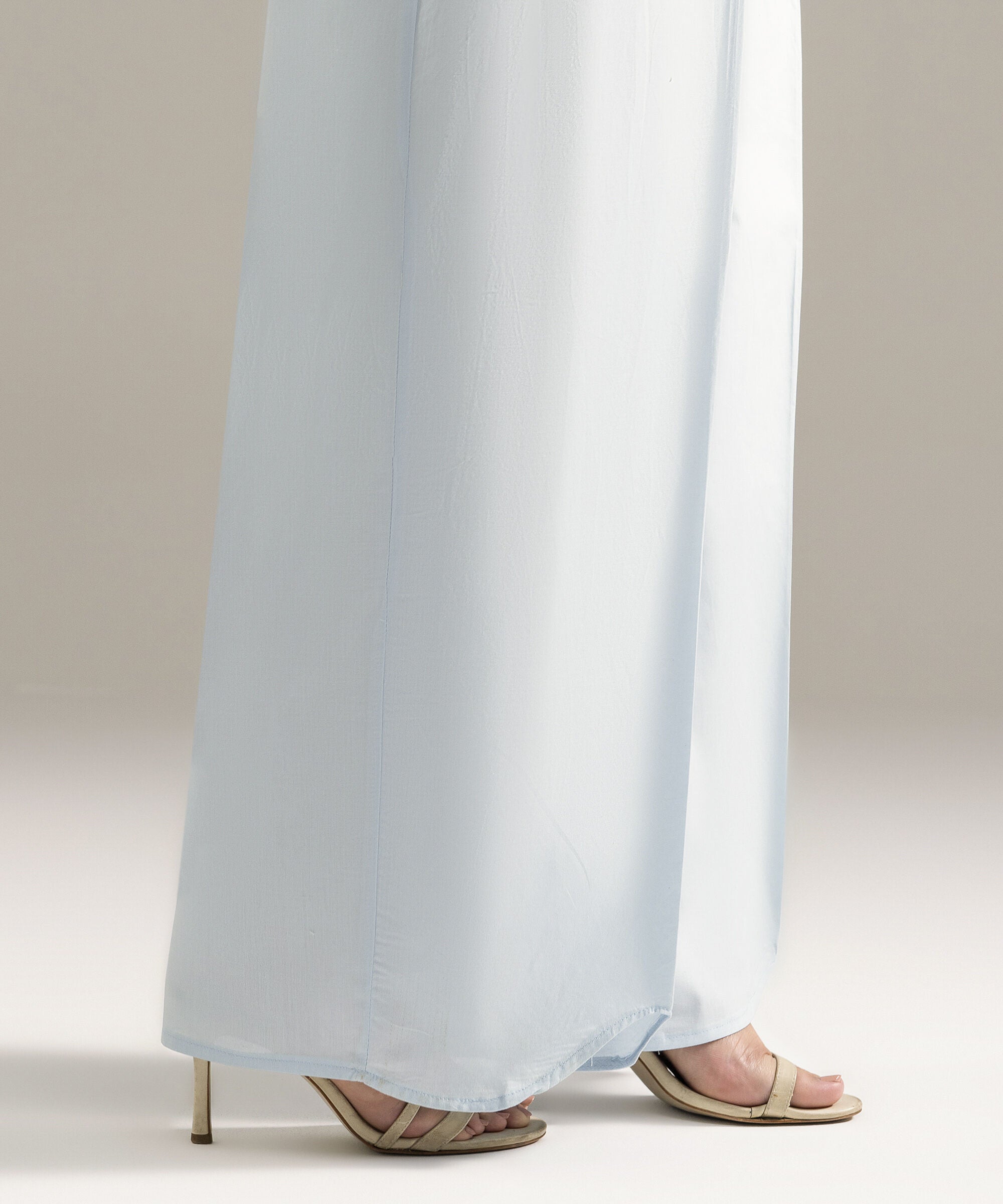 Solid Cambric Flared Pants PRW26CMV954T