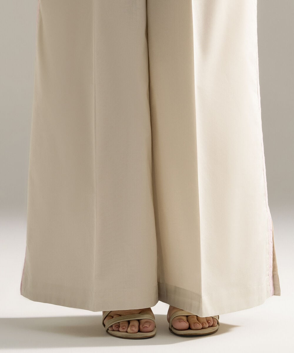Solid Cambric Flared Pants PRW26CMV955T