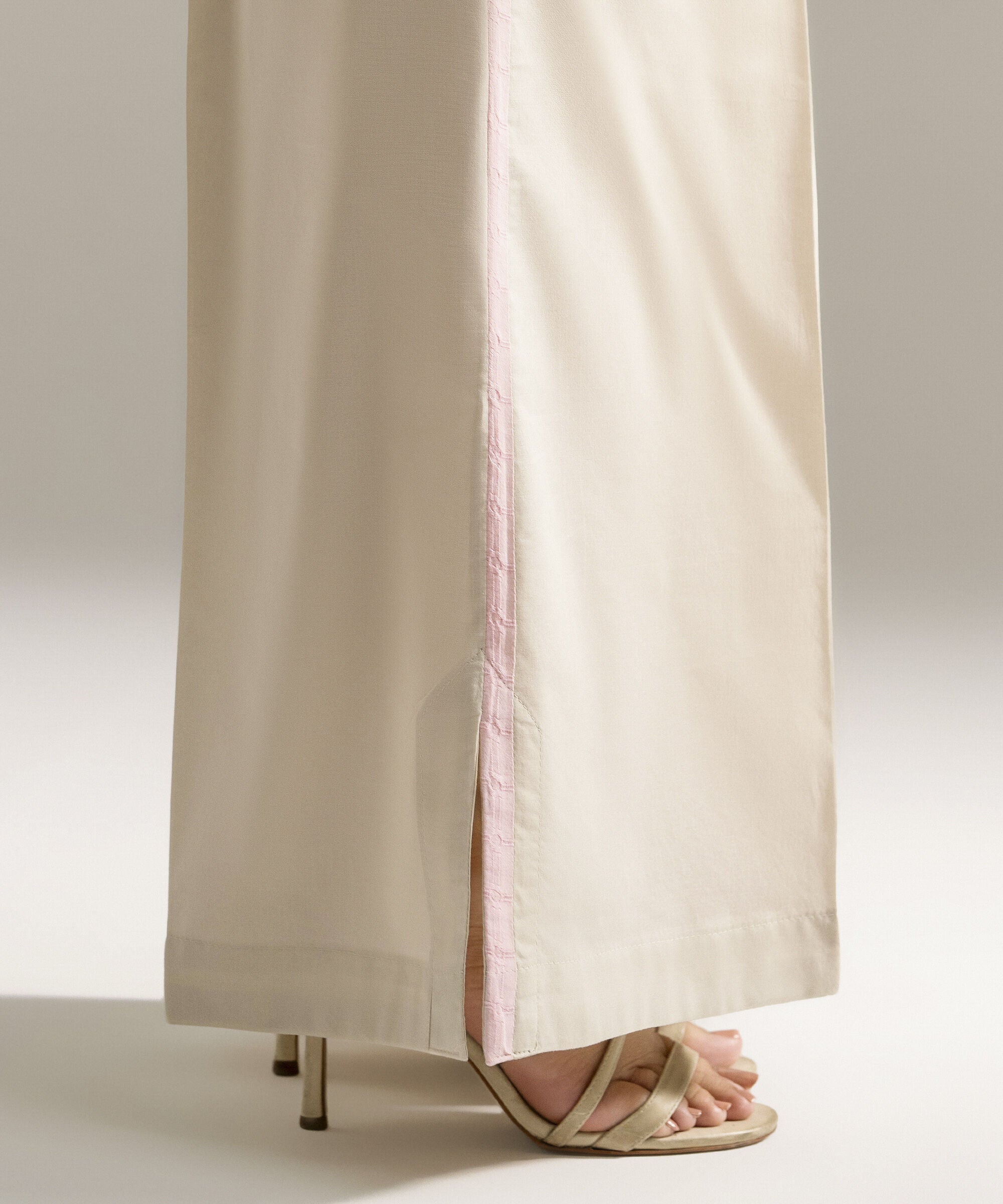 Solid Cambric Flared Pants PRW26CMV955T