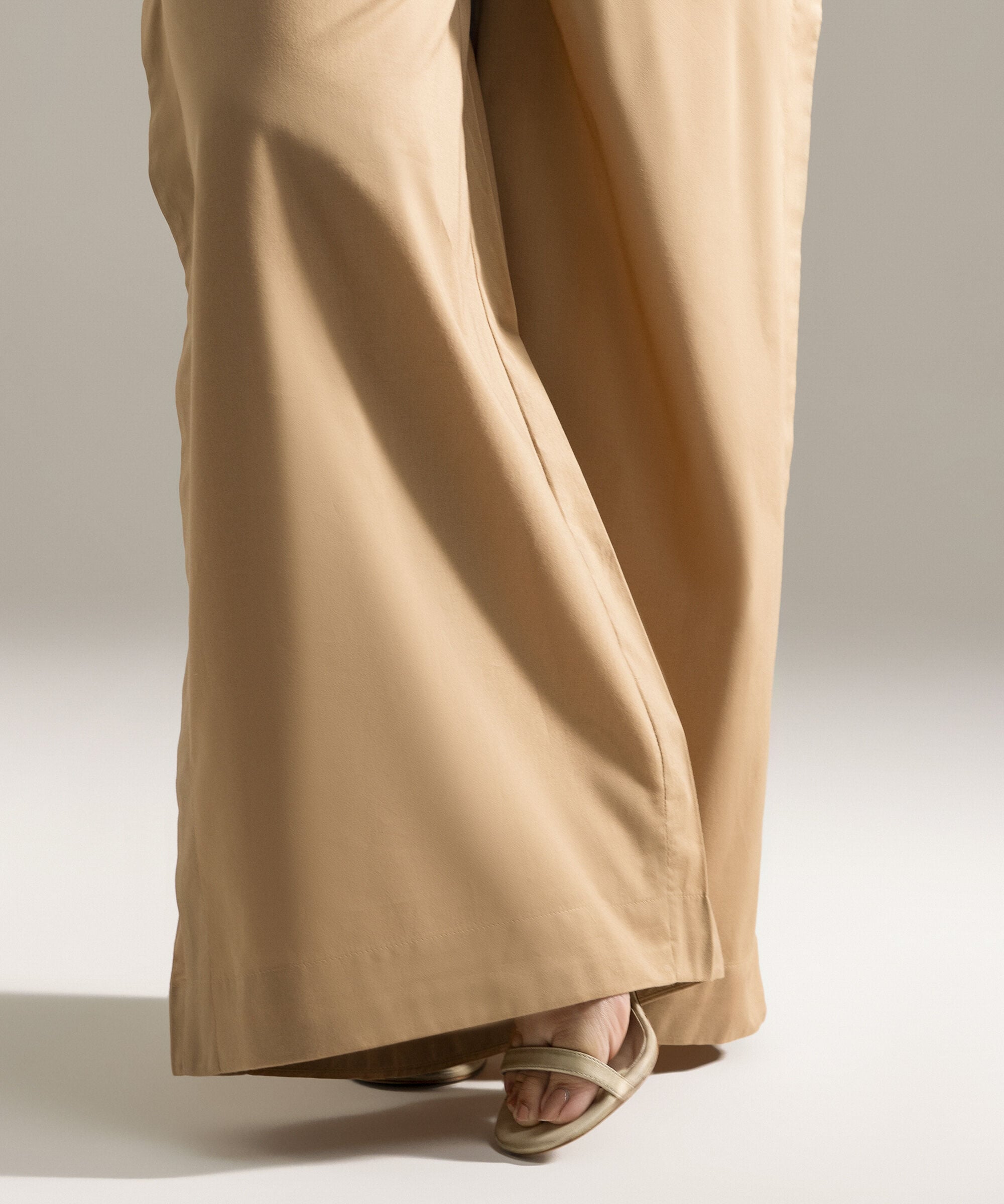 Solid Cambric Flared Pants PRW26CMV956T