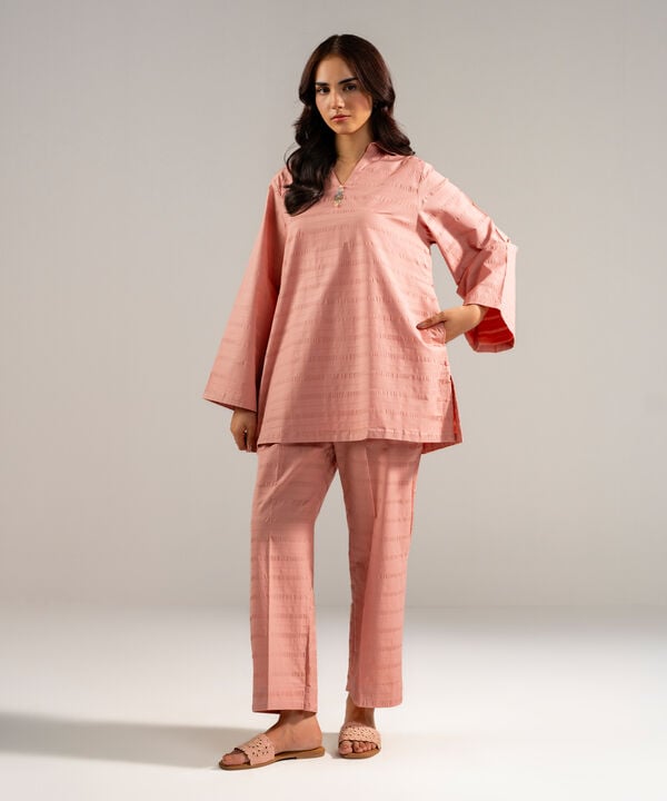 2 Piece - Solid Seersucker Suit