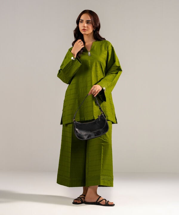 2 Piece - Solid Seersucker Suit