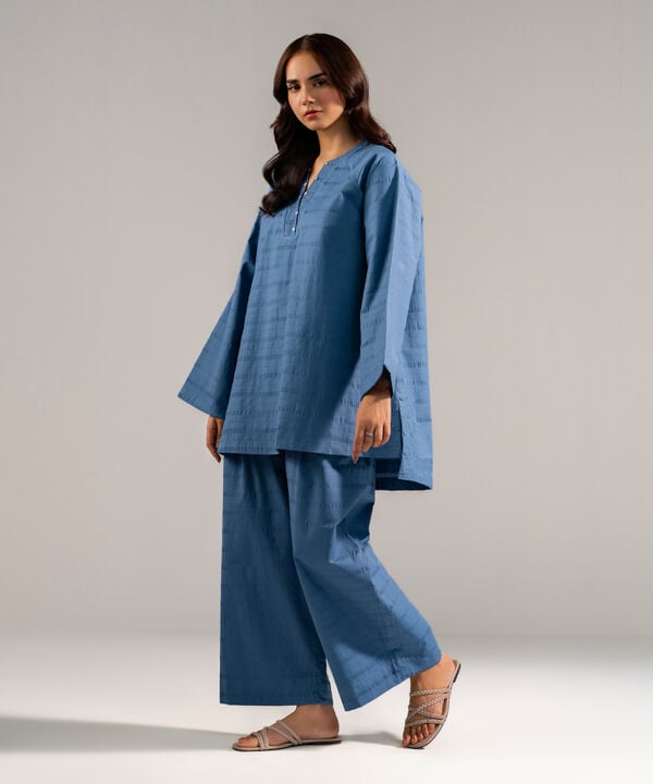 2 Piece - Solid Seersucker Suit