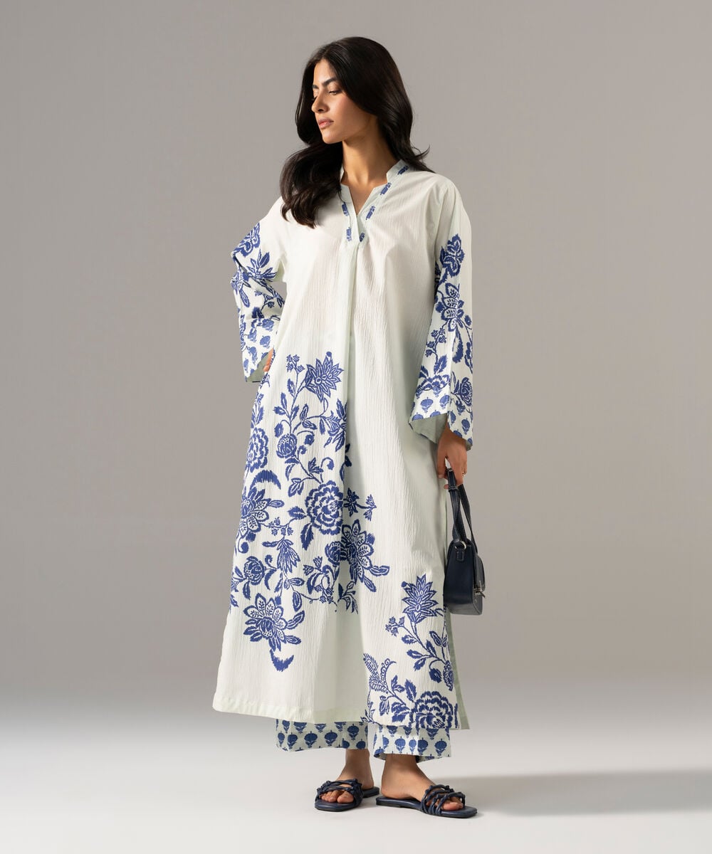 Printed Seersucker Shirt PRW26CTV701S
