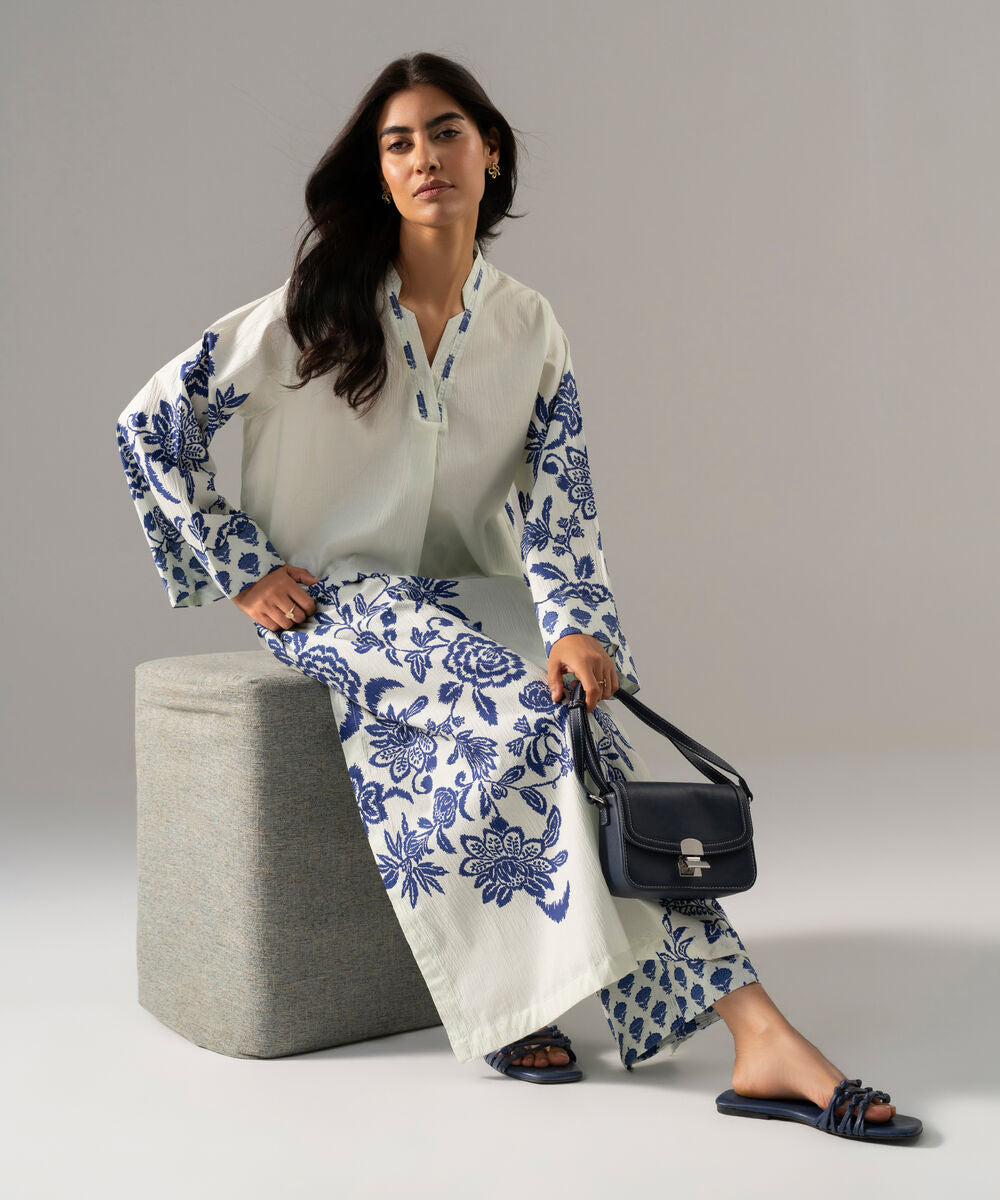 Printed Seersucker Shirt PRW26CTV701S