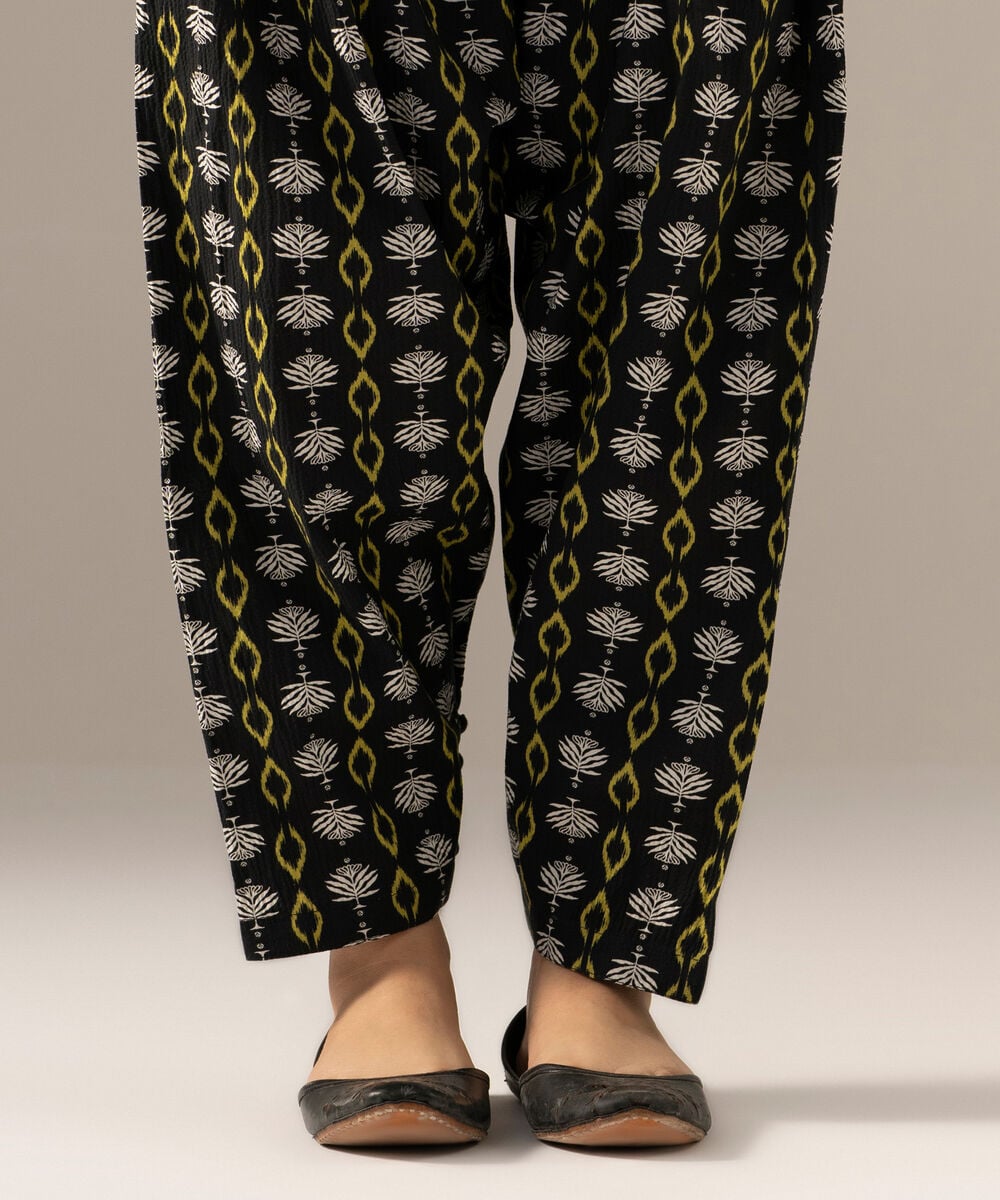 Printed Seersucker Shalwar PRW26CTV702T