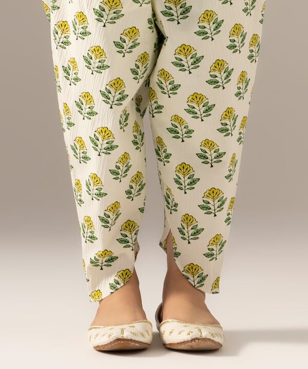 Printed Seersucker Tulip Shalwar