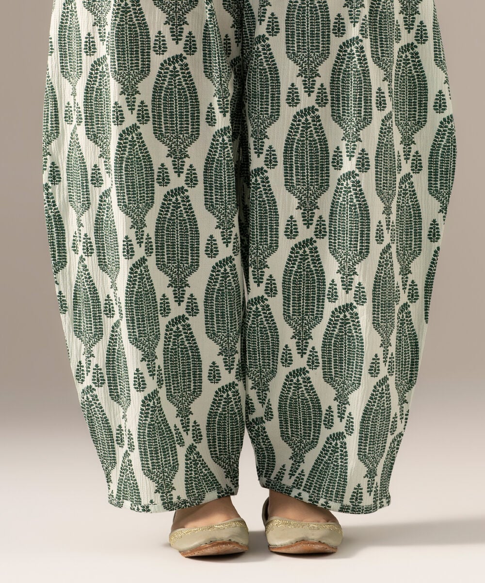 Printed Seersucker Farshi Shalwar PRW26CTV707T