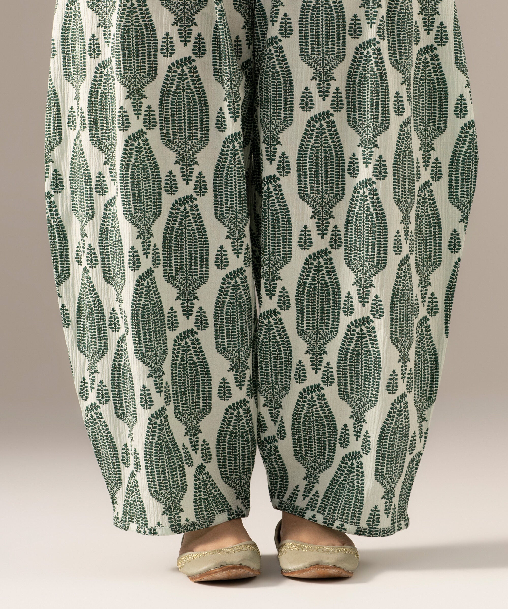 Printed Seersucker Farshi Shalwar PRW26CTV707T