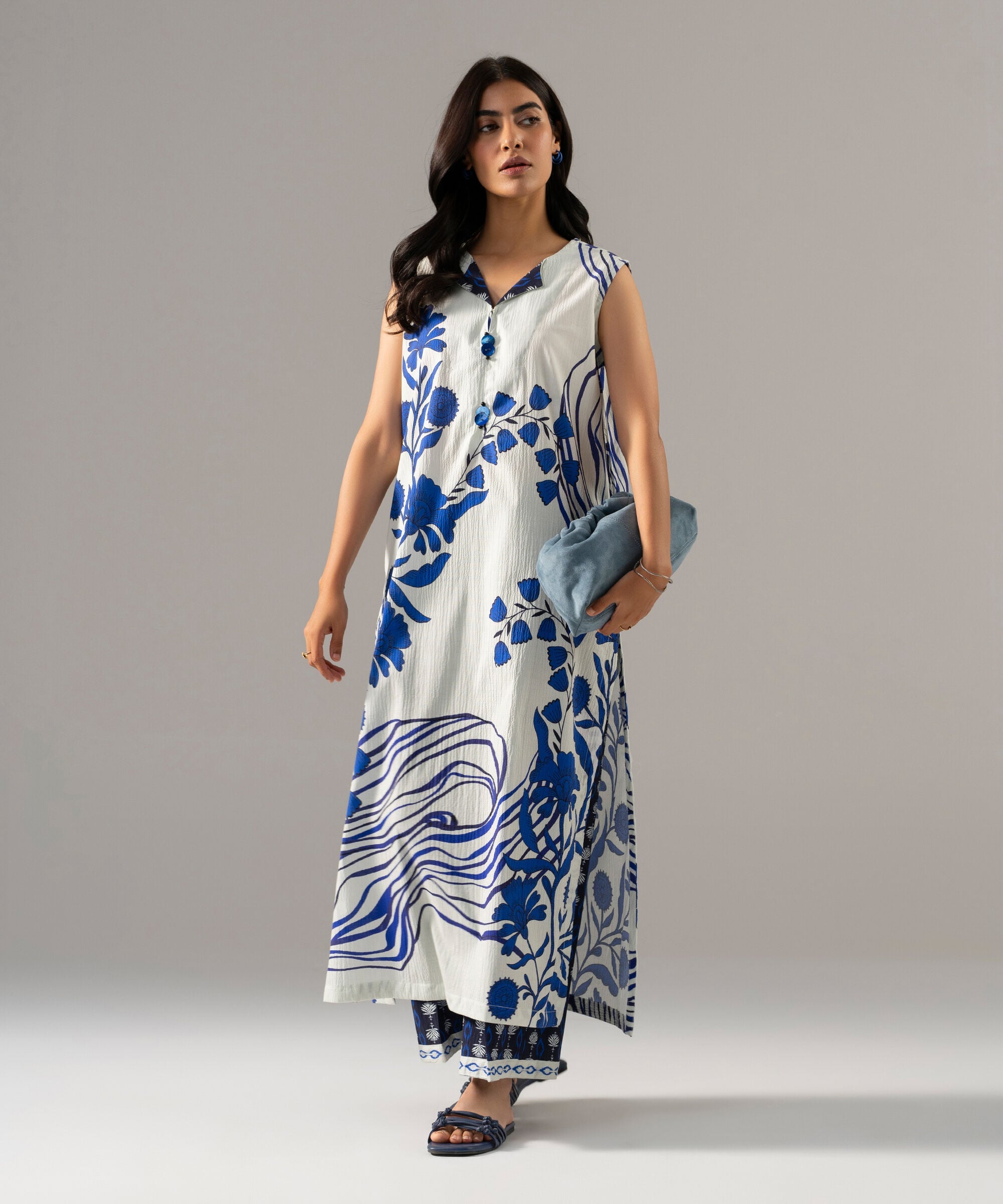 Printed Seersucker Shirt PRW26CTV708S