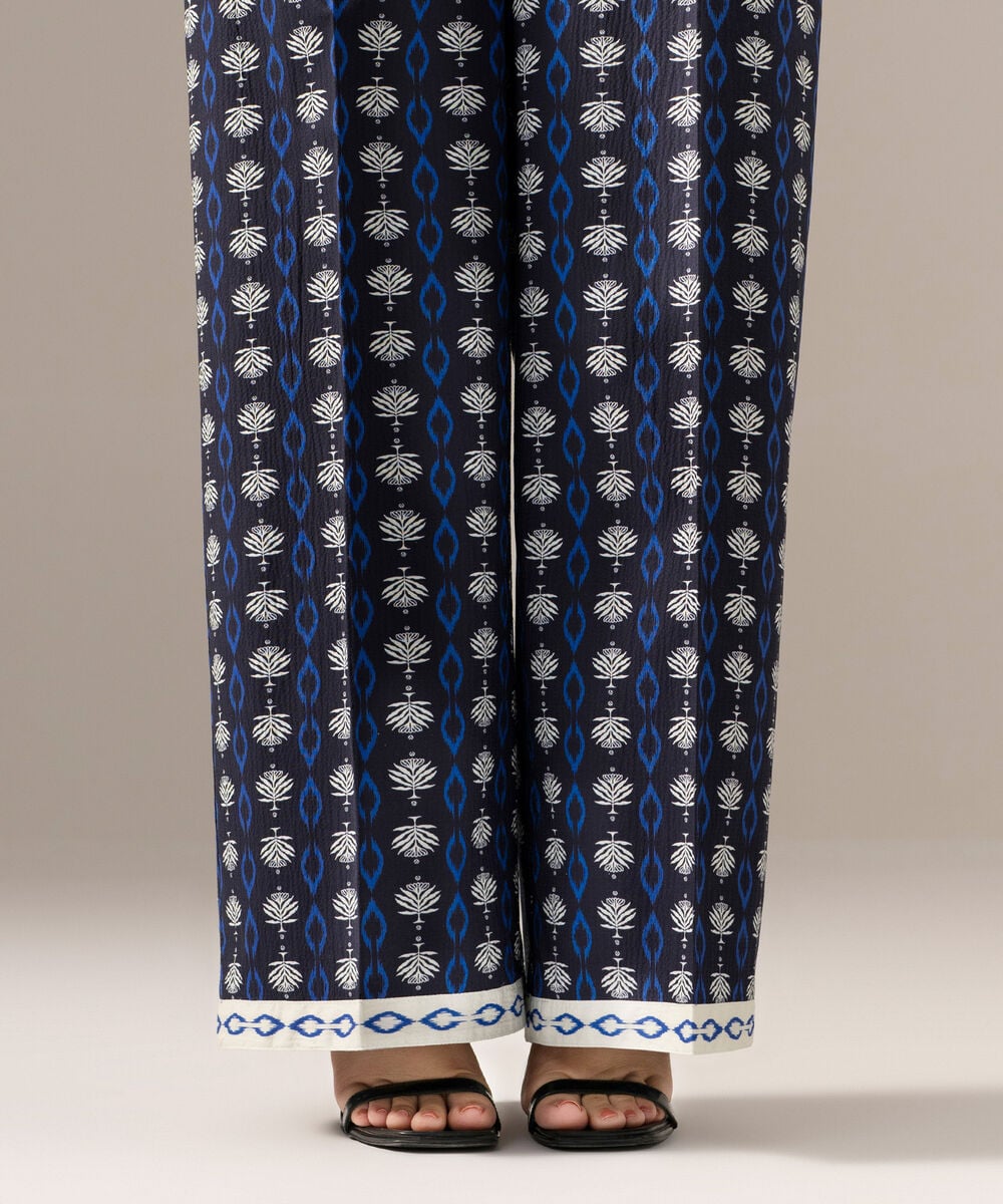 Printed Seersucker Culottes PRW26CTV708T