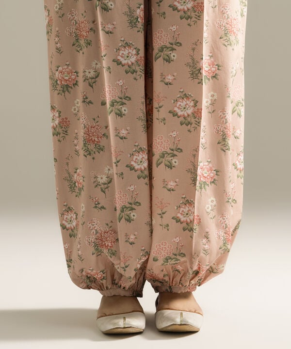 Printed Cambric Balloon Pants