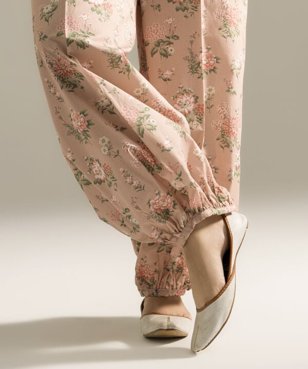 Printed Cambric Balloon Pants