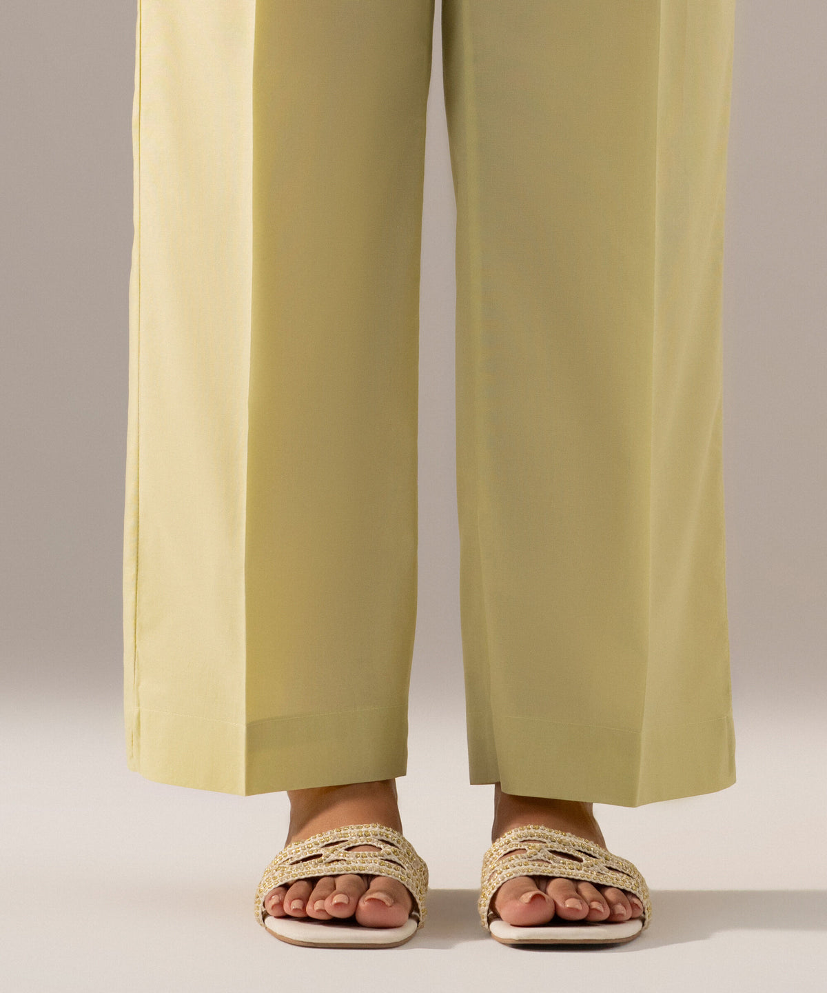 Solid Cambric Straight Pants PRW26CV1010T