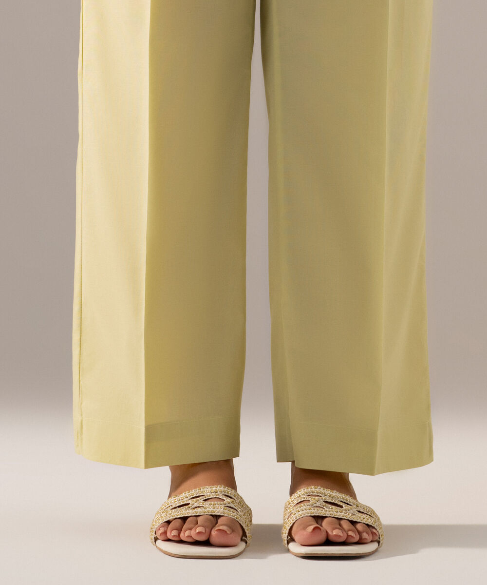 Solid Cambric Straight Pants PRW26CV1010T