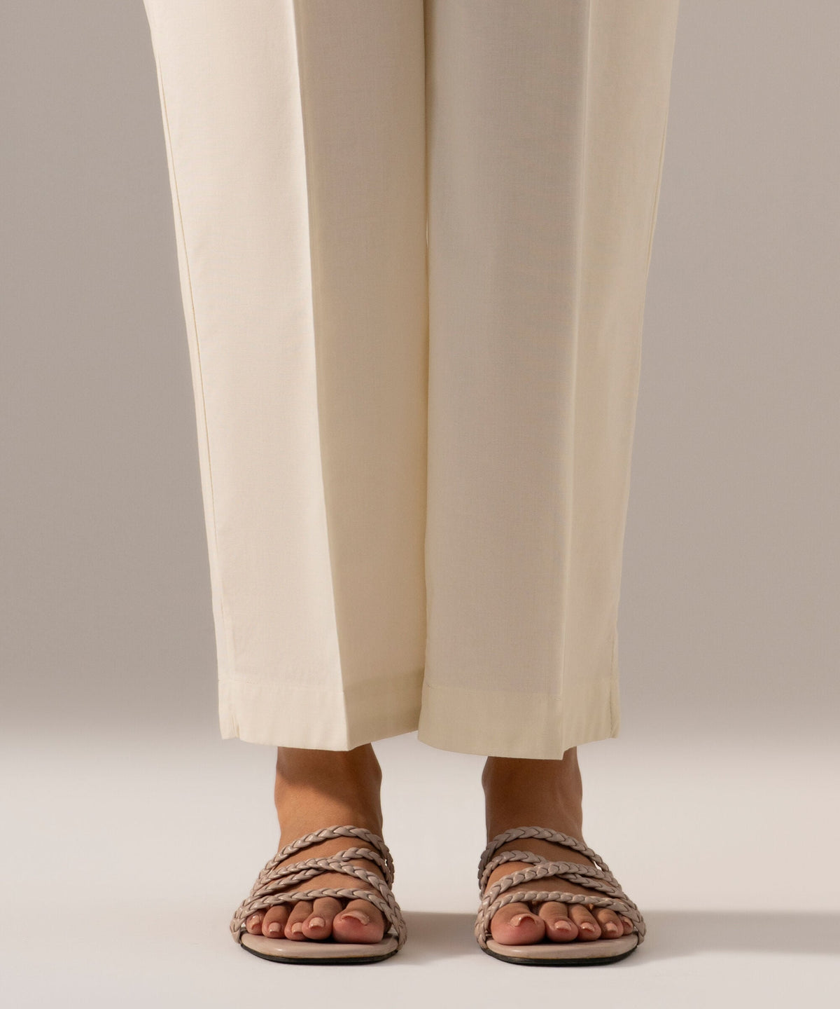 Solid Cambric Straight Pants PRW26CV1011T