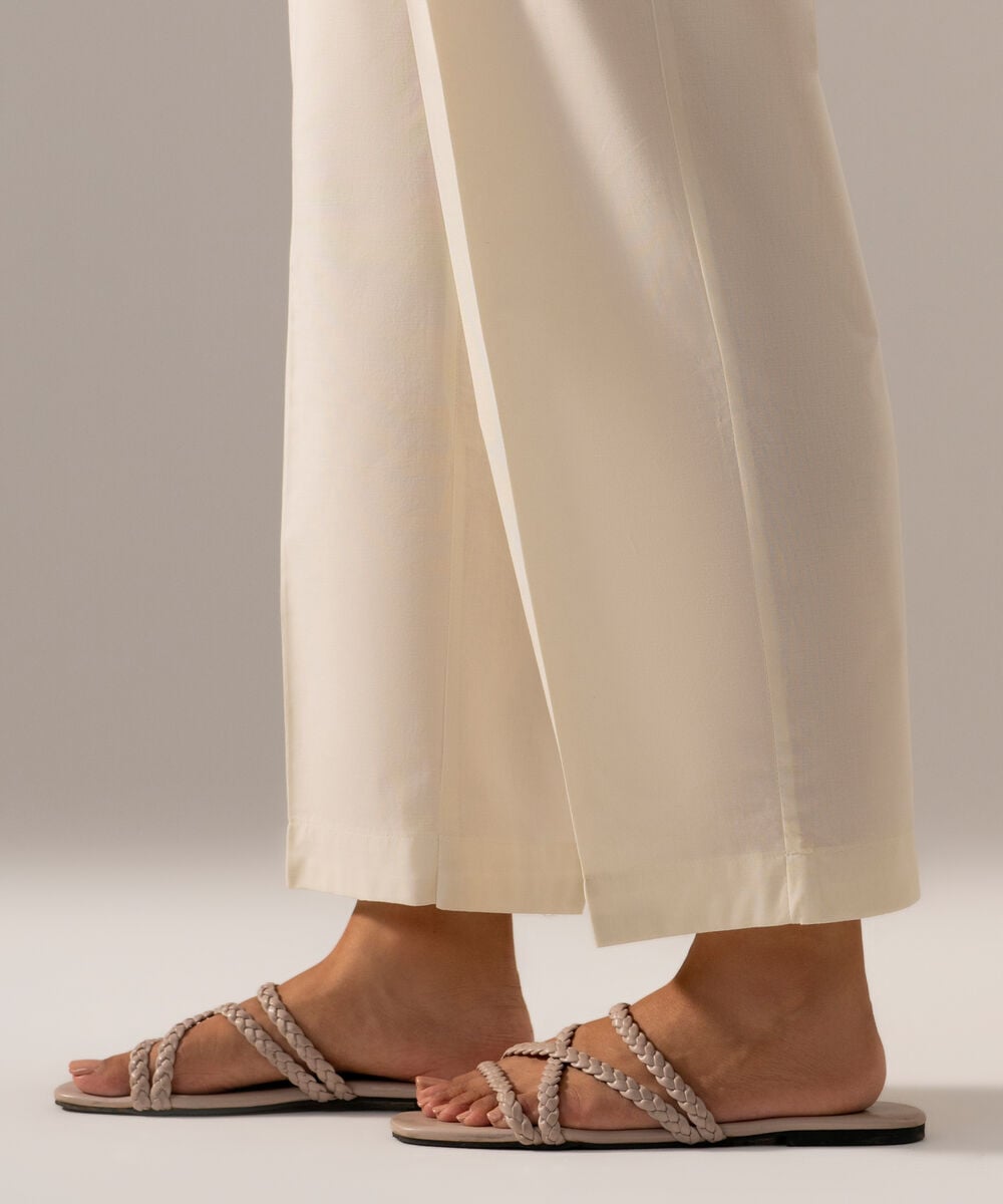 Solid Cambric Straight Pants PRW26CV1011T