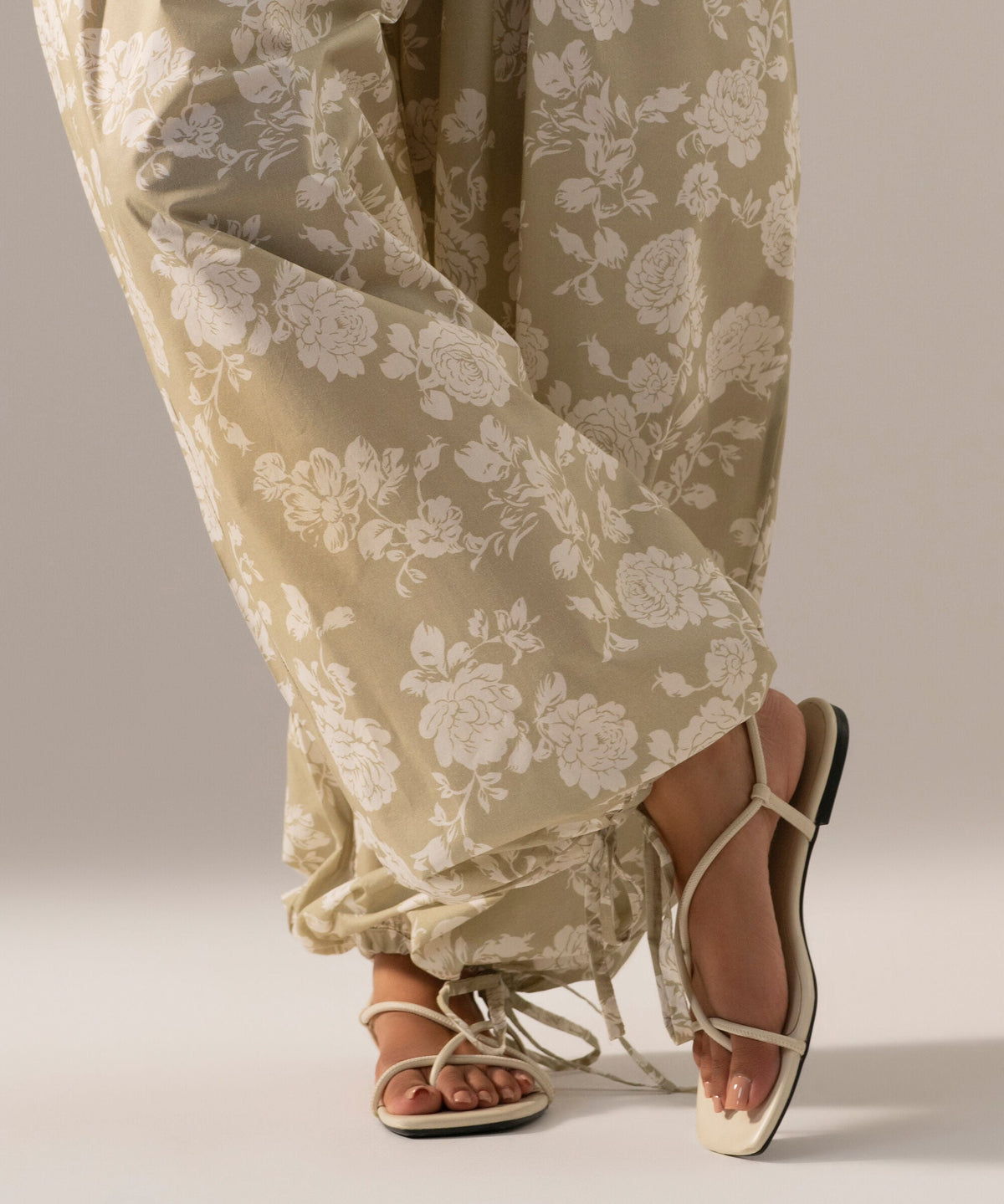 Printed Poplin Balloon Pants PRW26CV103TB
