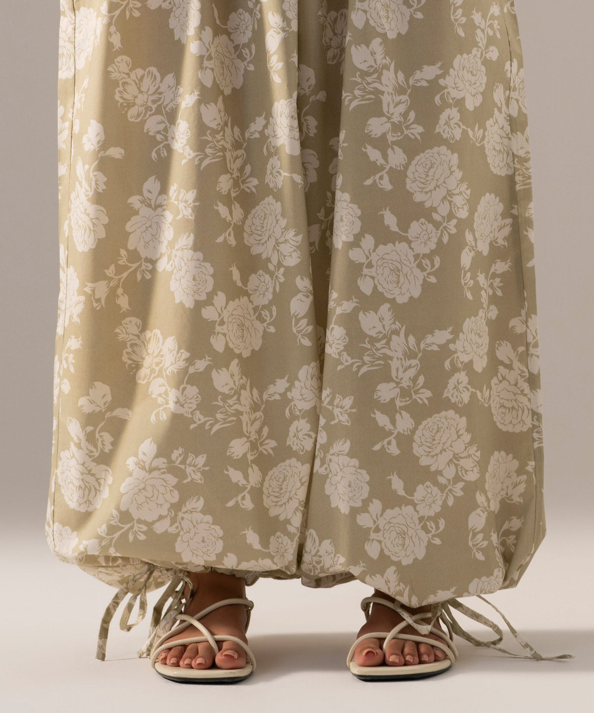 Printed Poplin Balloon Pants PRW26CV103TB
