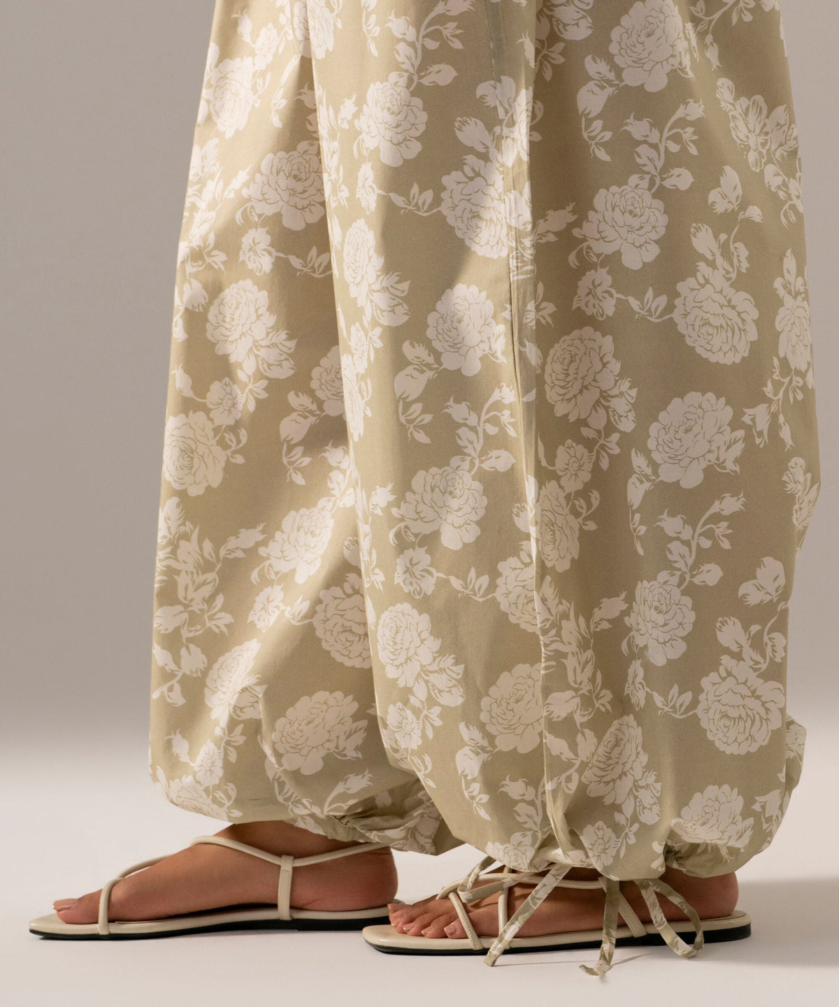 Printed Poplin Balloon Pants PRW26CV103TB