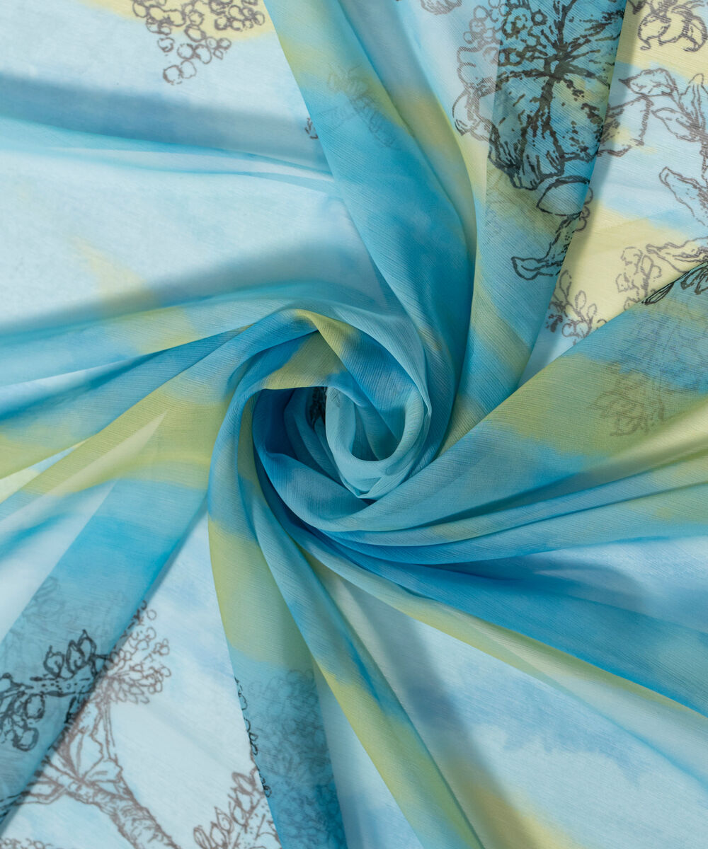 Printed Chiffon Dupatta PRW26CV109DB