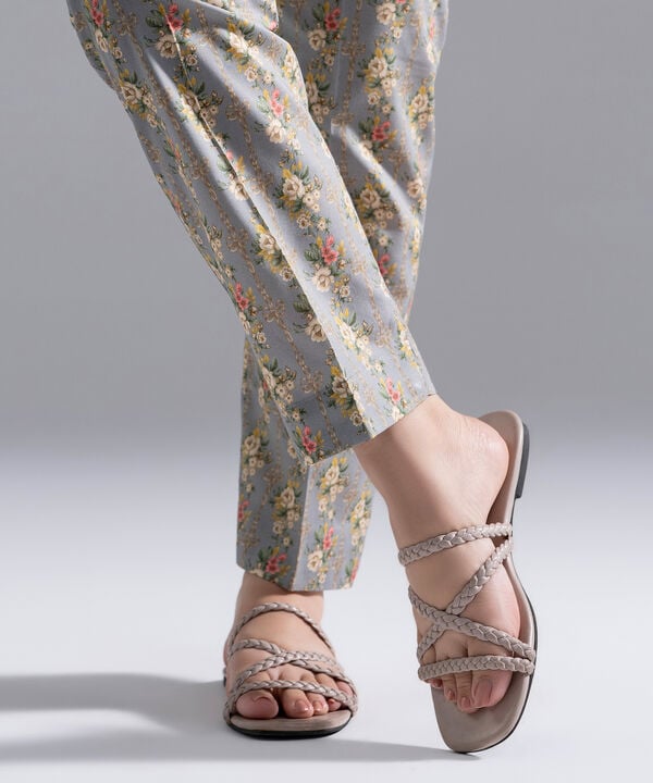 Printed Cambric Straight Pants