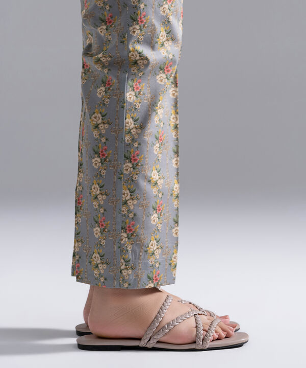 Printed Cambric Straight Pants